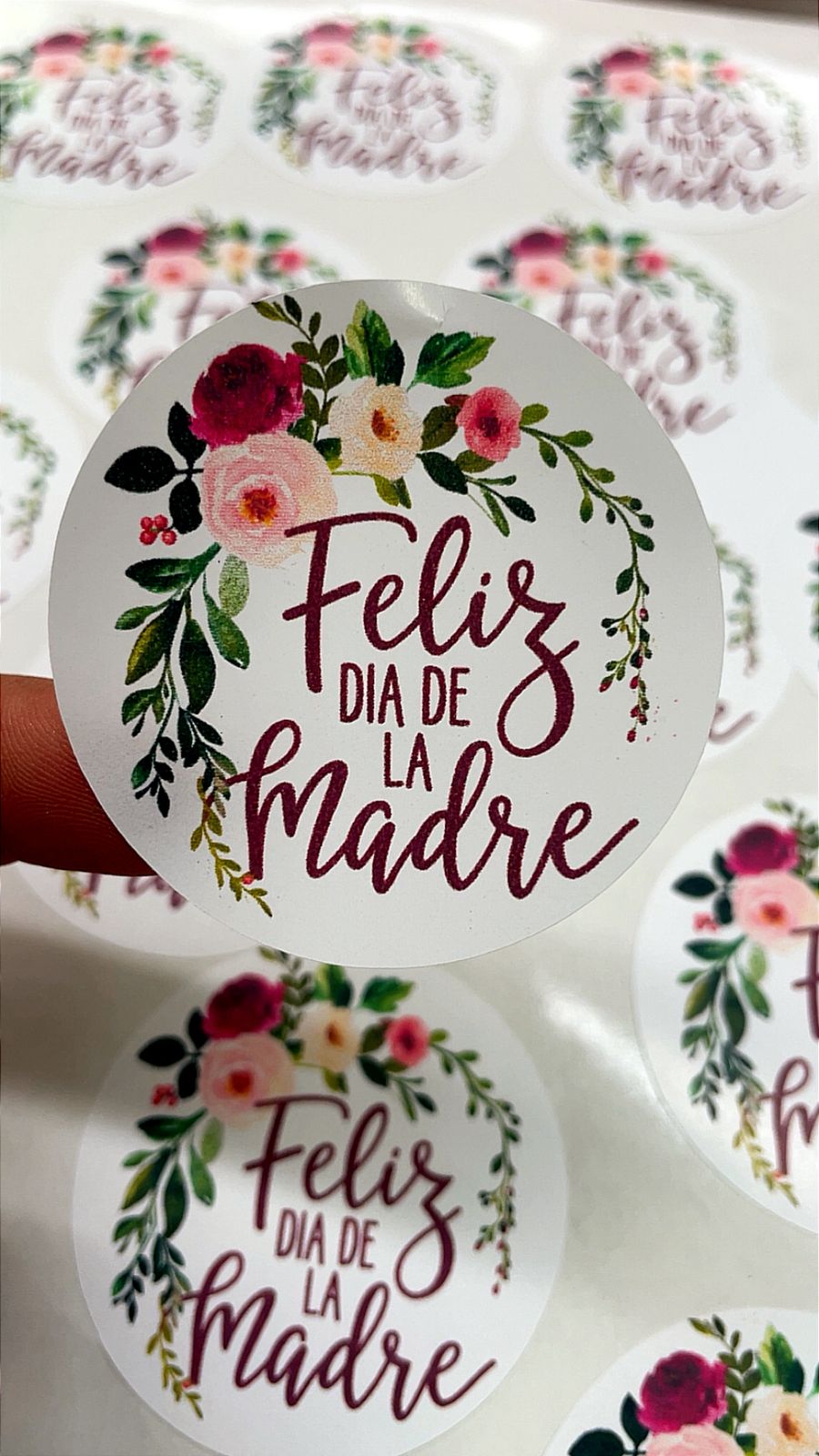 Sticker personalizado floral